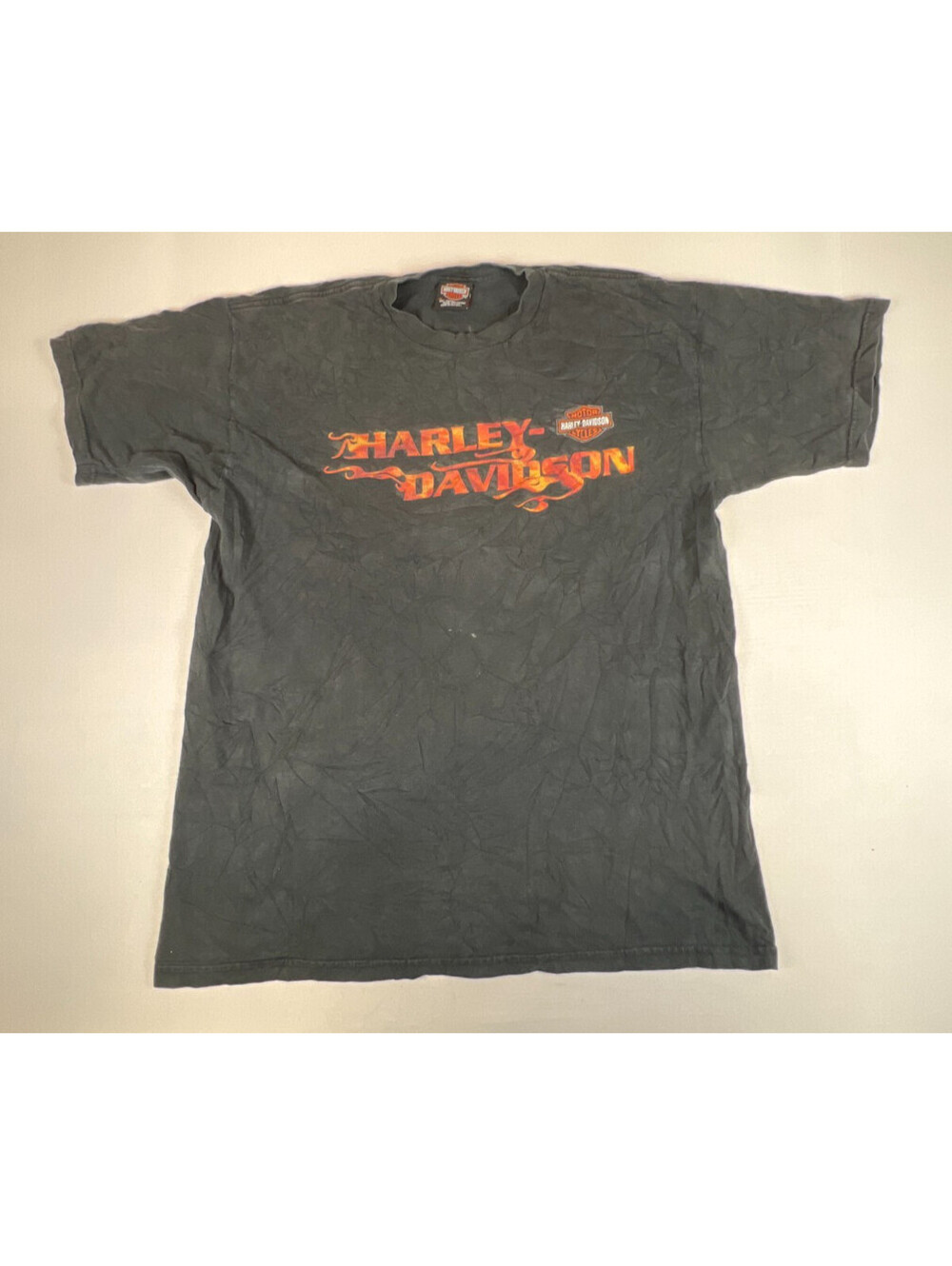 Harley-Davidson Men XL Black Made in USA Graphic T-Shirt Fletcher's Clearwater